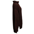 Load image into Gallery viewer, Peter Do Brown High Low Wool Knit Turtleneck Sweater
