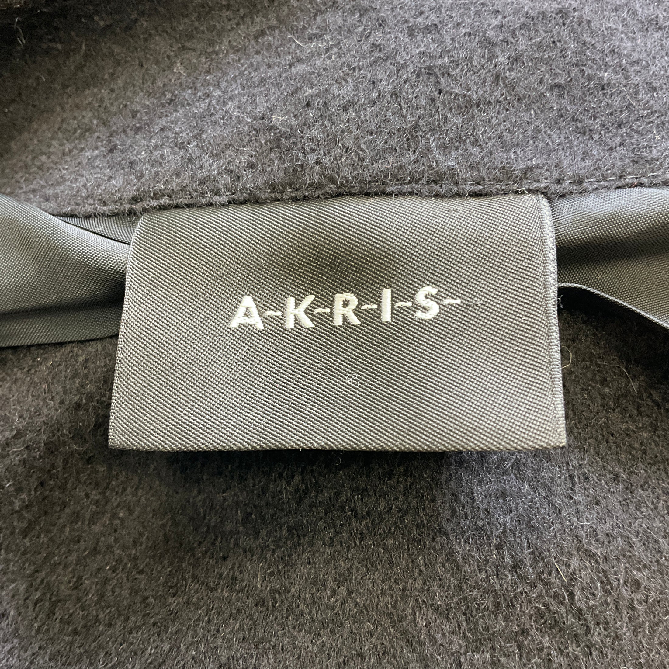 Akris Brown / Black Suede Trimmed Cashmere Coat