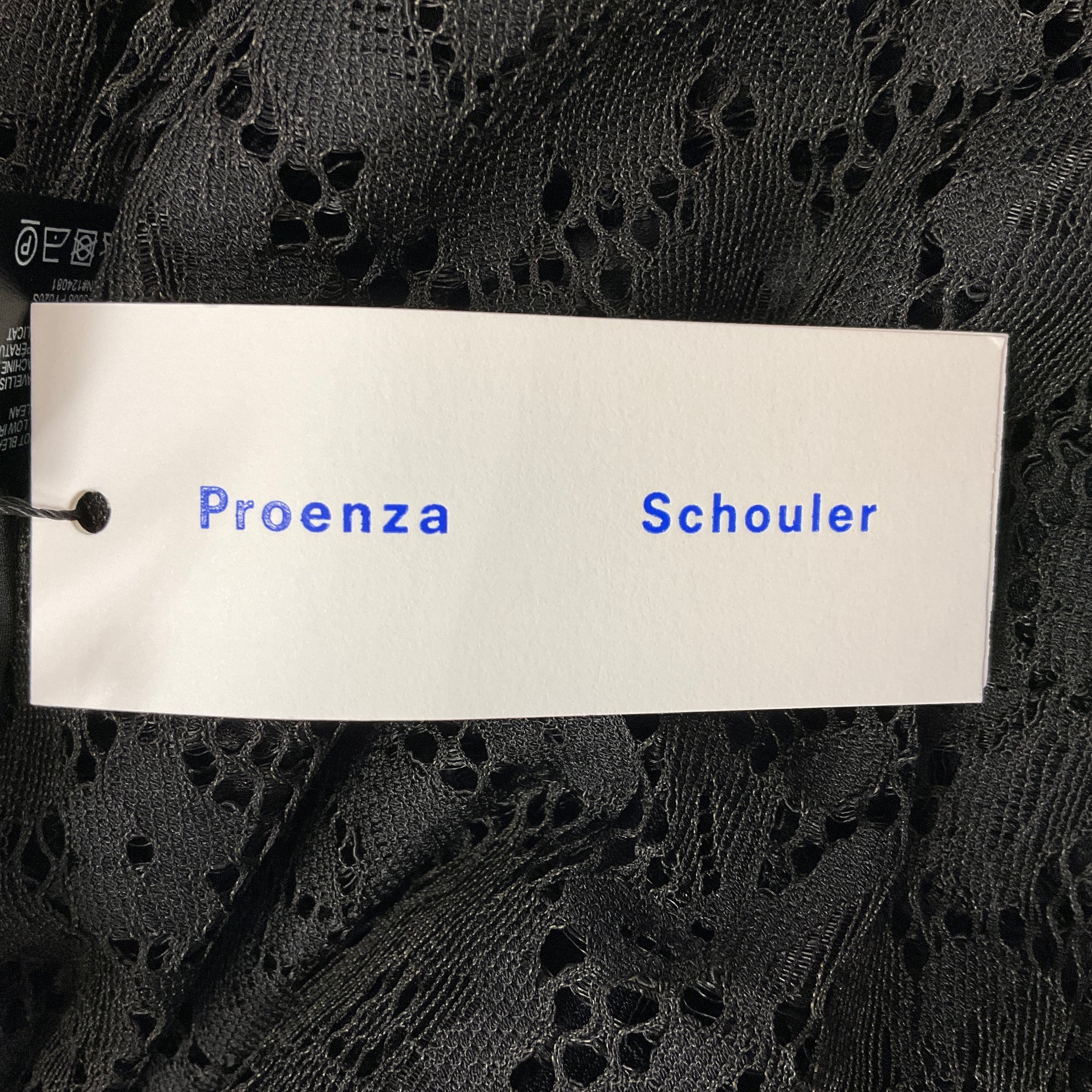 Proenza Schouler Black Stretch Lace Jasmine Maxi Skirt