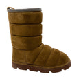 Load image into Gallery viewer, Brunello Cucinelli Brown Monili Bead Embellished Quilted Suede Boots
