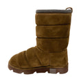 Load image into Gallery viewer, Brunello Cucinelli Brown Monili Bead Embellished Quilted Suede Boots
