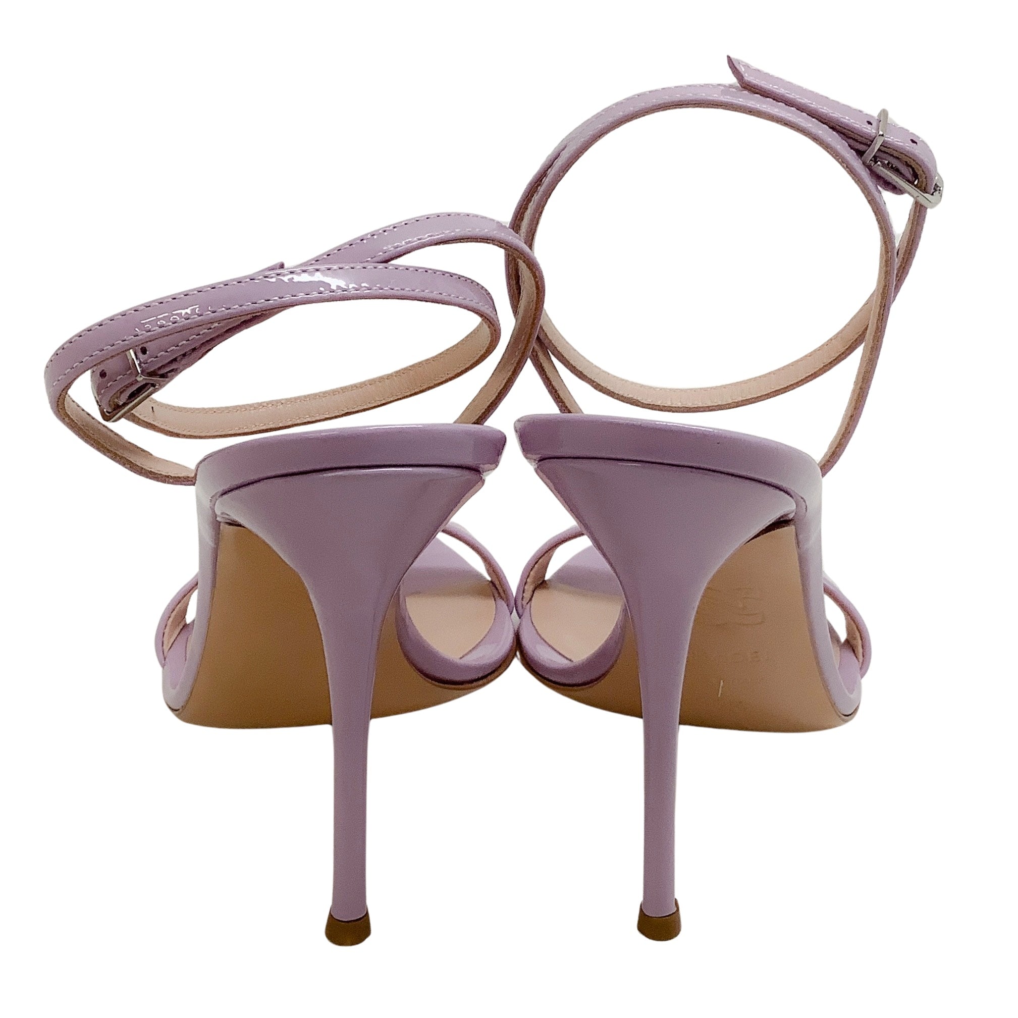 Casadei Wisteria Patent Leather Tiffany Sandals