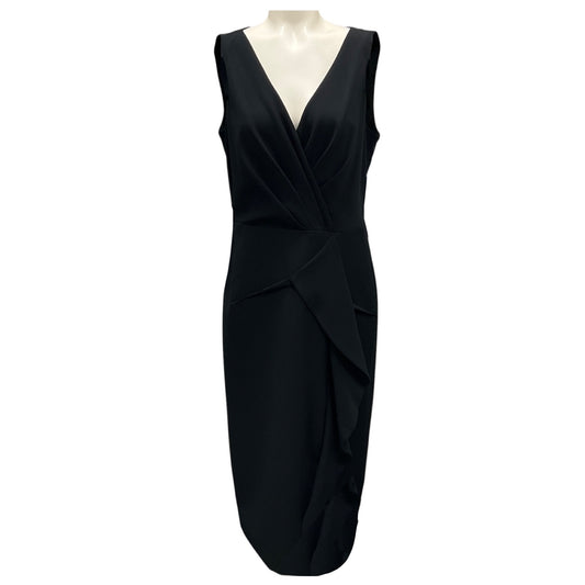 Kay Unger Black Brynn Midi Dress