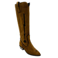 Load image into Gallery viewer, Kate Cate Brown Stella Rock 40 Suede Knee-High Boots
