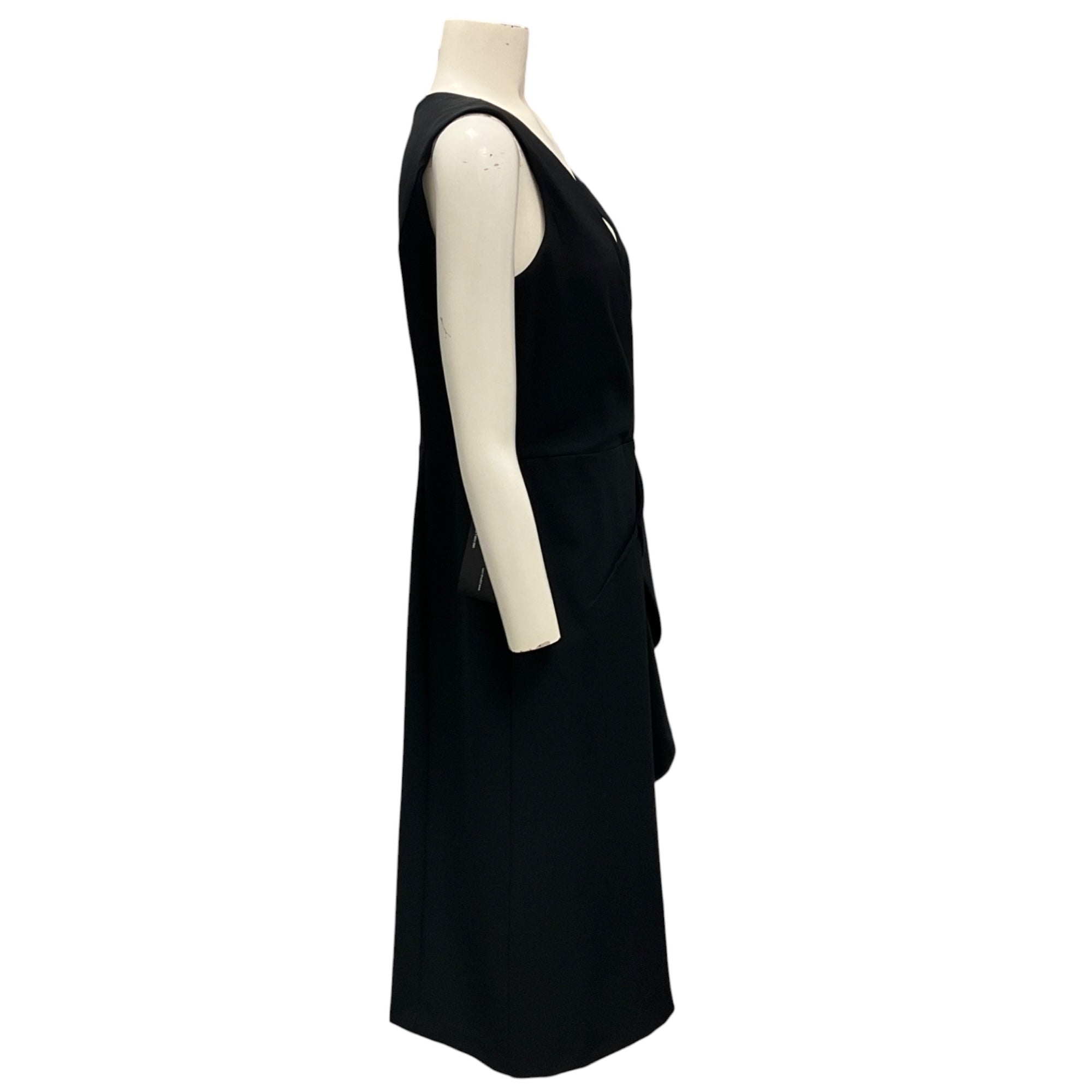 Kay Unger Black Brynn Midi Dress