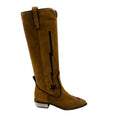 Load image into Gallery viewer, Kate Cate Brown Stella Rock 40 Suede Knee-High Boots
