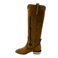 Load image into Gallery viewer, Kate Cate Brown Stella Rock 40 Suede Knee-High Boots
