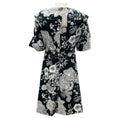 Load image into Gallery viewer, Lela Rose Navy Floral Printed Open Neck Shirt Dress
