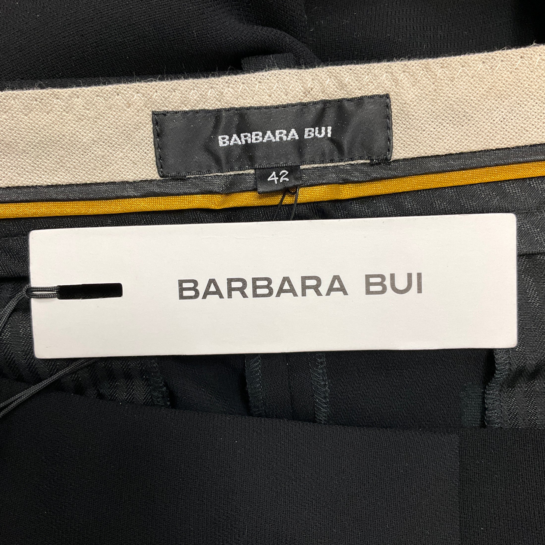 Barbara Bui Black Crepe Trousers