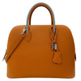 Load image into Gallery viewer, Hermes Toffee / Teal Epsom Tressage 1923 Bolide 30 Handbag
