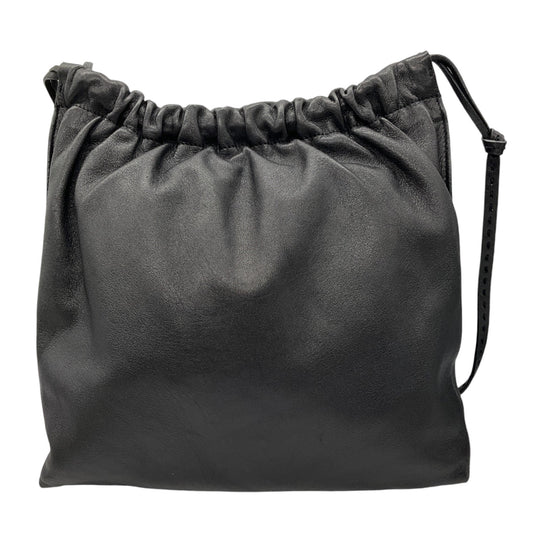 The Row Black Lambskin Leather Wander Handbag