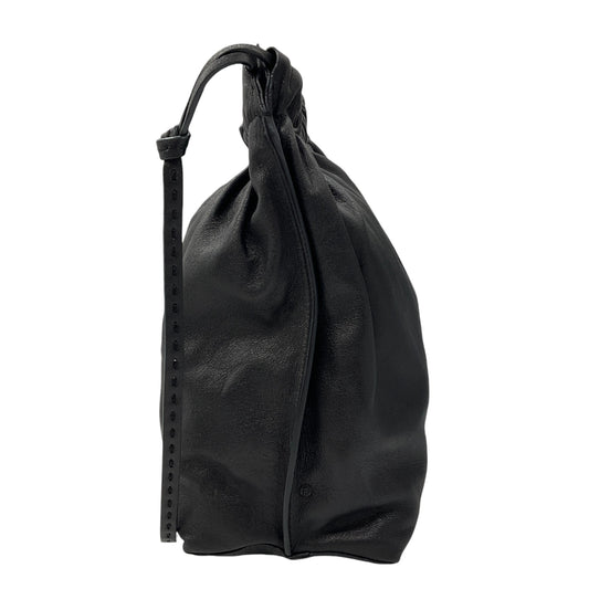 The Row Black Lambskin Leather Wander Handbag