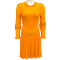 Load image into Gallery viewer, Givenchy Golden Yellow Knit Dress with Slip
