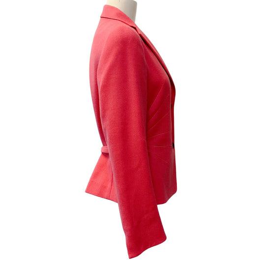 Akris Punto Pink Wool / Cashmere Blazer with Adjustable Waist