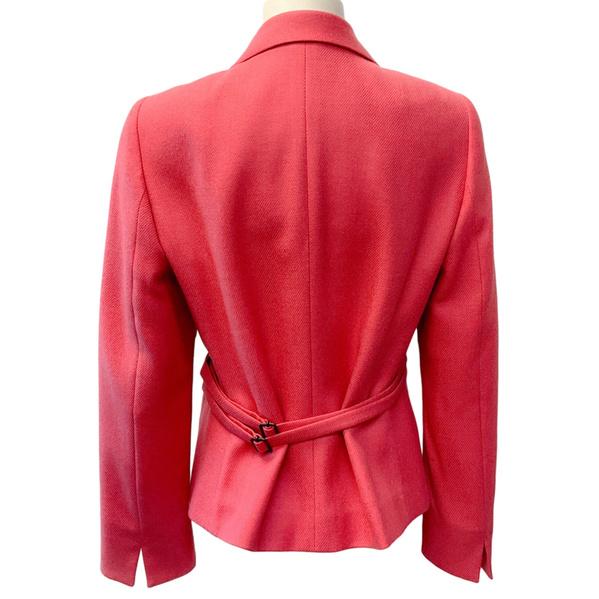 Akris Punto Pink Wool / Cashmere Blazer with Adjustable Waist