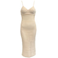 Load image into Gallery viewer, Santicler Ivory Open Knit Crochet Dress with Pearl Buttons
