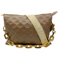 Load image into Gallery viewer, Louis Vuitton Taupe Monogram Embossed Leather Coussin Handbag
