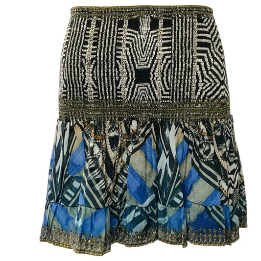 Camilla Knight of the Wild Short Shirred Skirt
