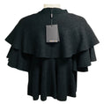 Load image into Gallery viewer, Paule Ka Charcoal Grey Cropped Wool Knit Cardigan Sweater

