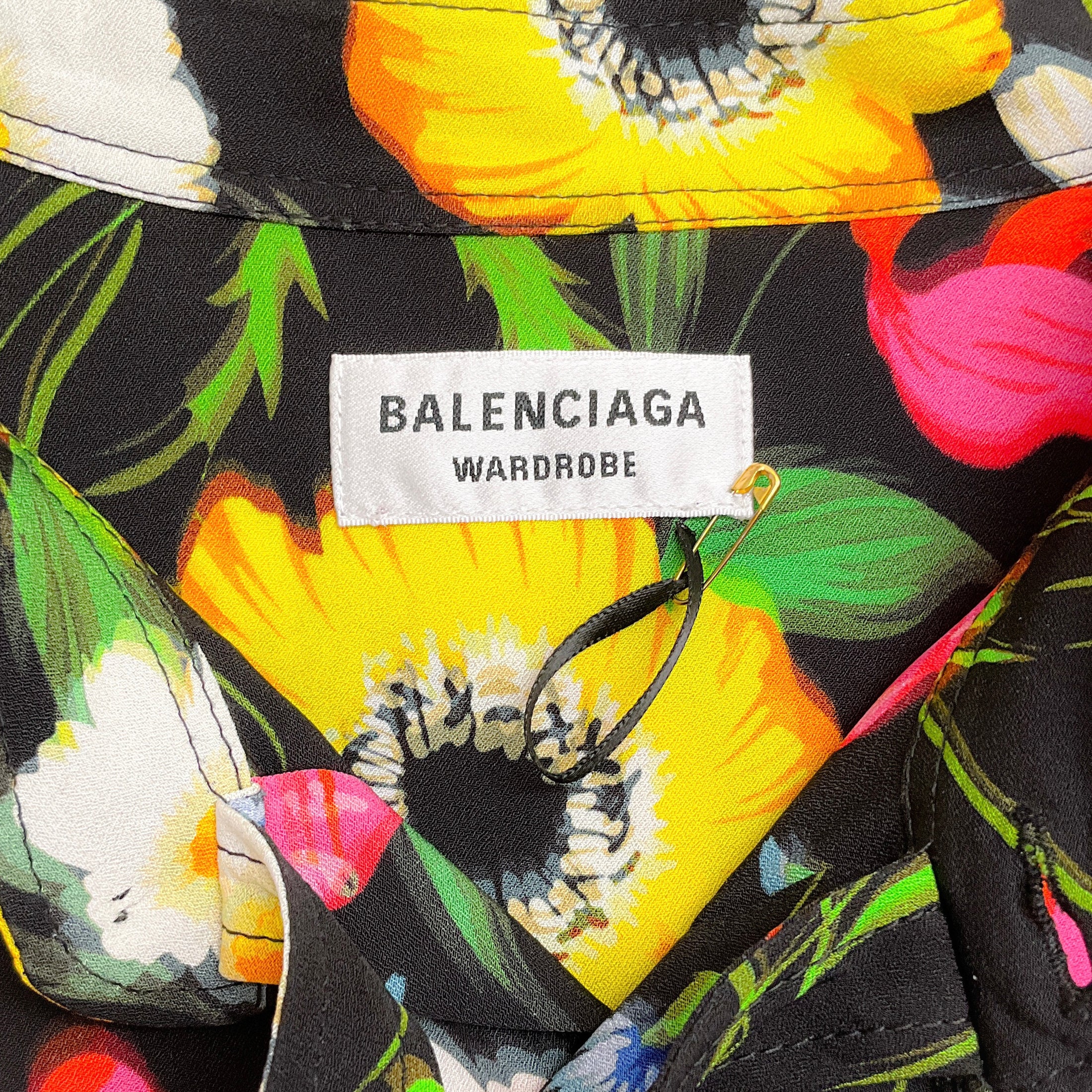 Balenciaga Floral Print Swing Oversized Blouse
