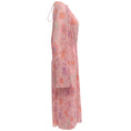 Load image into Gallery viewer, Balenciaga Pink Print Pleated Midi Dress
