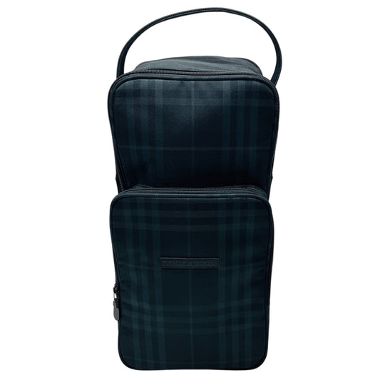 Burberry Black / Grey Classic Nova Check Plaid Golf Shoe Bag
