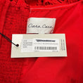 Load image into Gallery viewer, Cara Cara Red Embroidered Eyelet Strapless Torres Dress
