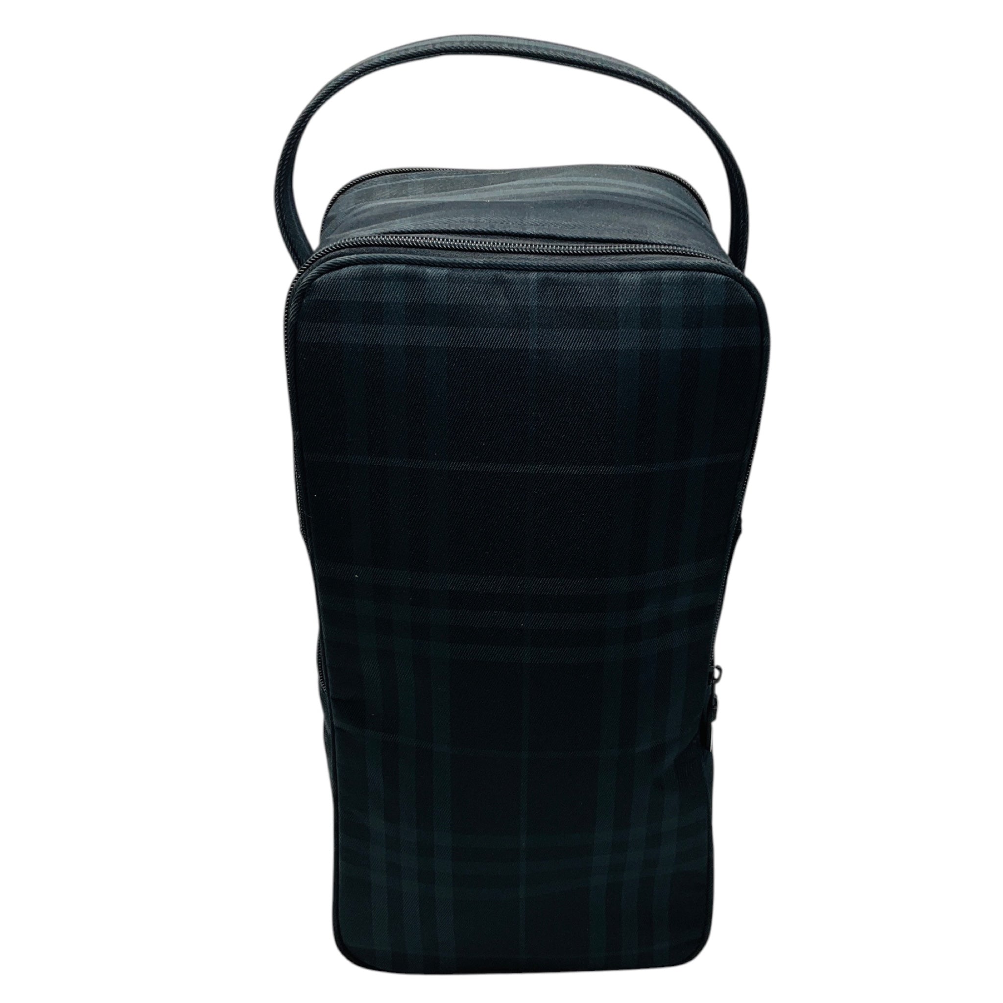 Burberry Black / Grey Classic Nova Check Plaid Golf Shoe Bag