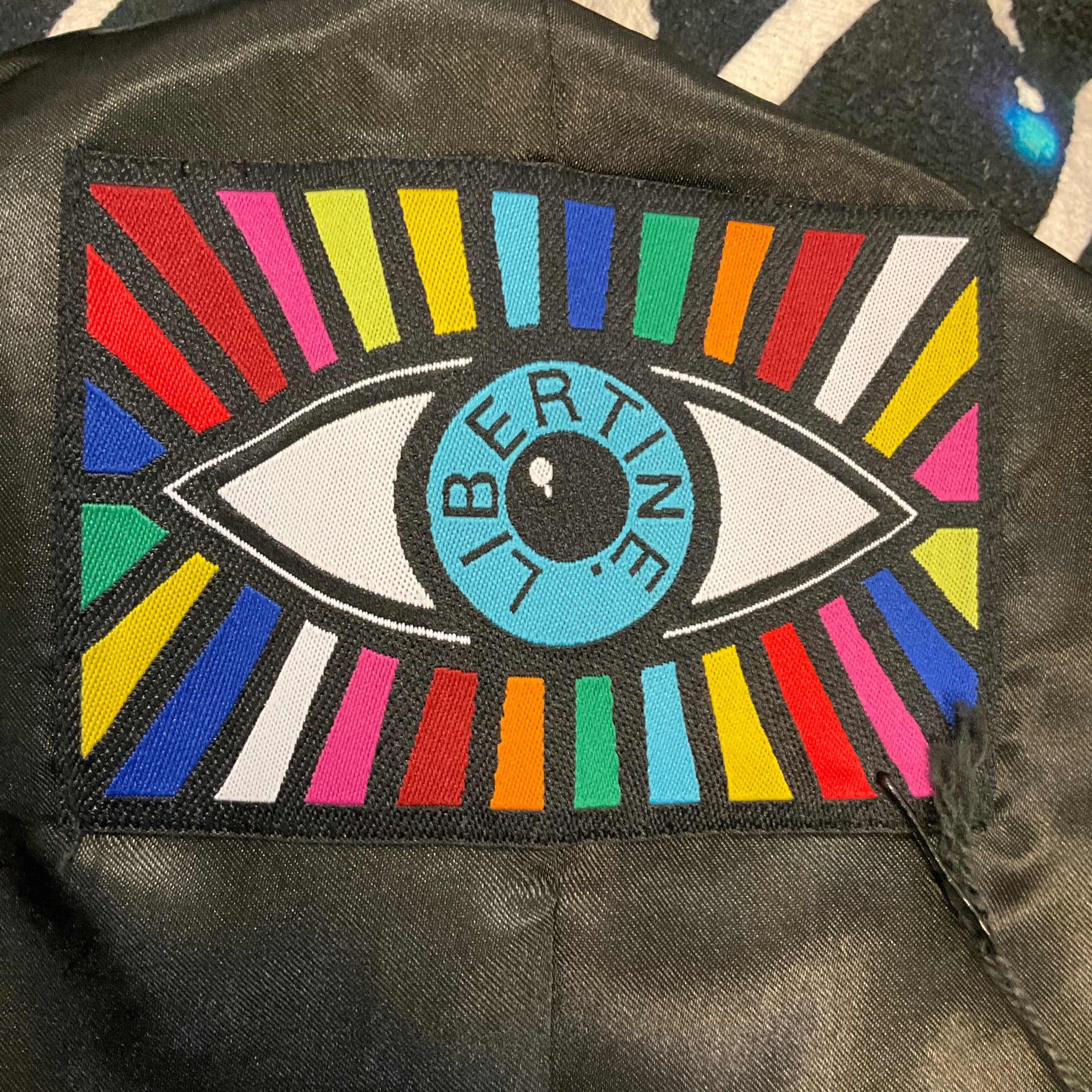 Libertine Black / White / Blue Space Writing Opera Coat