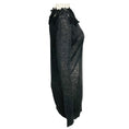 Load image into Gallery viewer, Ermanno Scervino Charcoal Grey Lace Trimmed Knit Sweater
