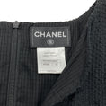 Load image into Gallery viewer, Chanel Black Cotton Textured Cap Sleeve Dress
