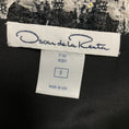 Load image into Gallery viewer, Oscar de la Renta Black / White / Charcoal Grey Tweed Jacket with Mink Fur Trim
