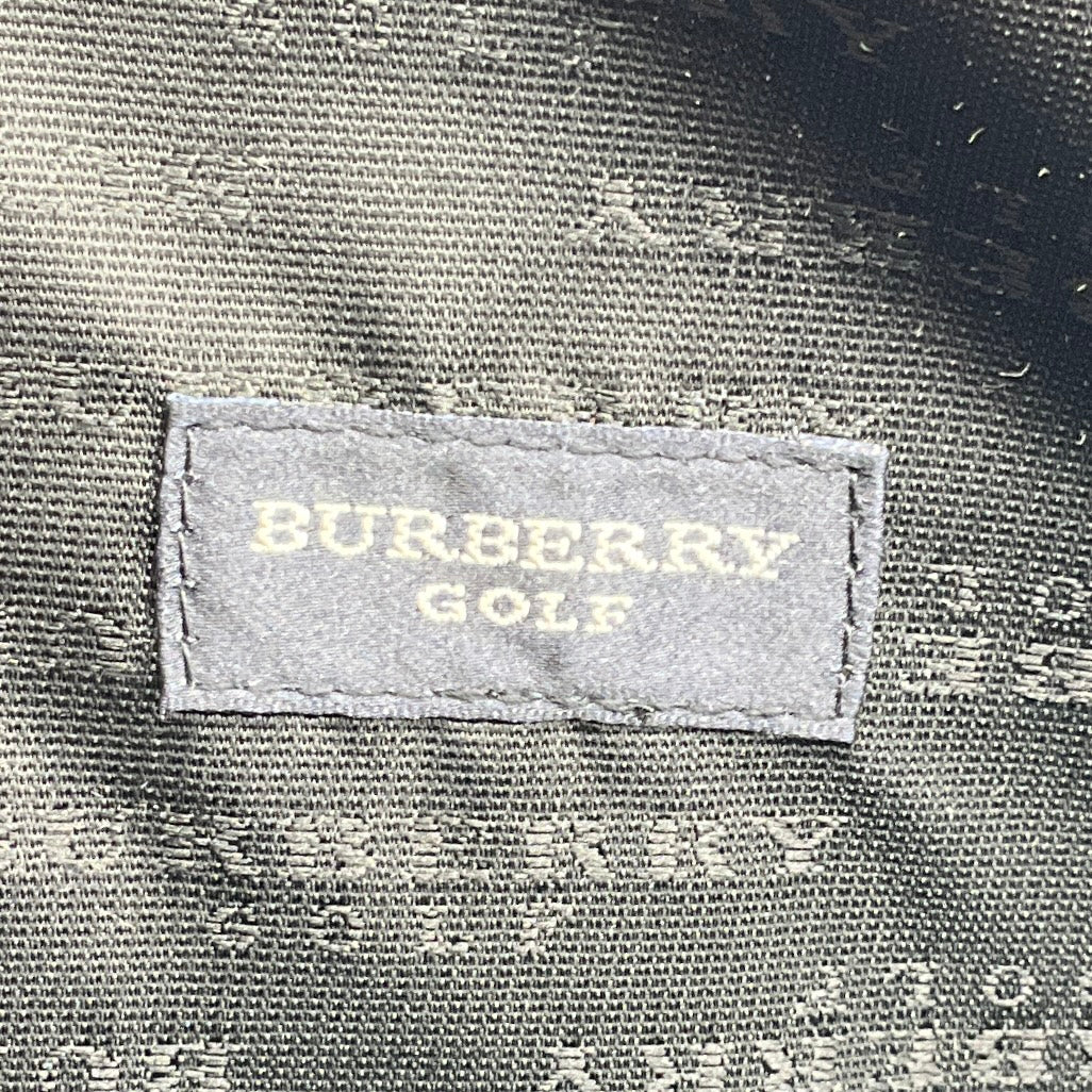 Burberry Black / Grey Classic Nova Check Plaid Golf Shoe Bag