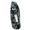 Load image into Gallery viewer, Libertine Black / White / Blue Space Writing Opera Coat
