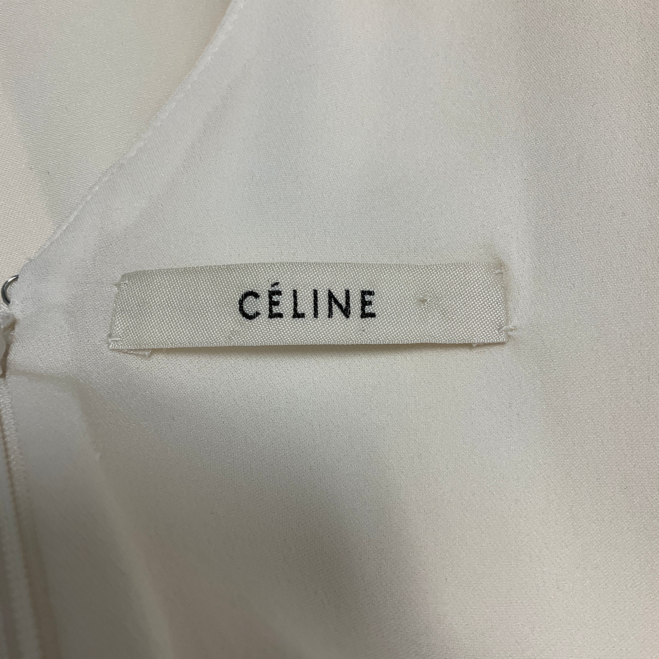 Celine Ivory Sleeveless Mulberry Silk Top