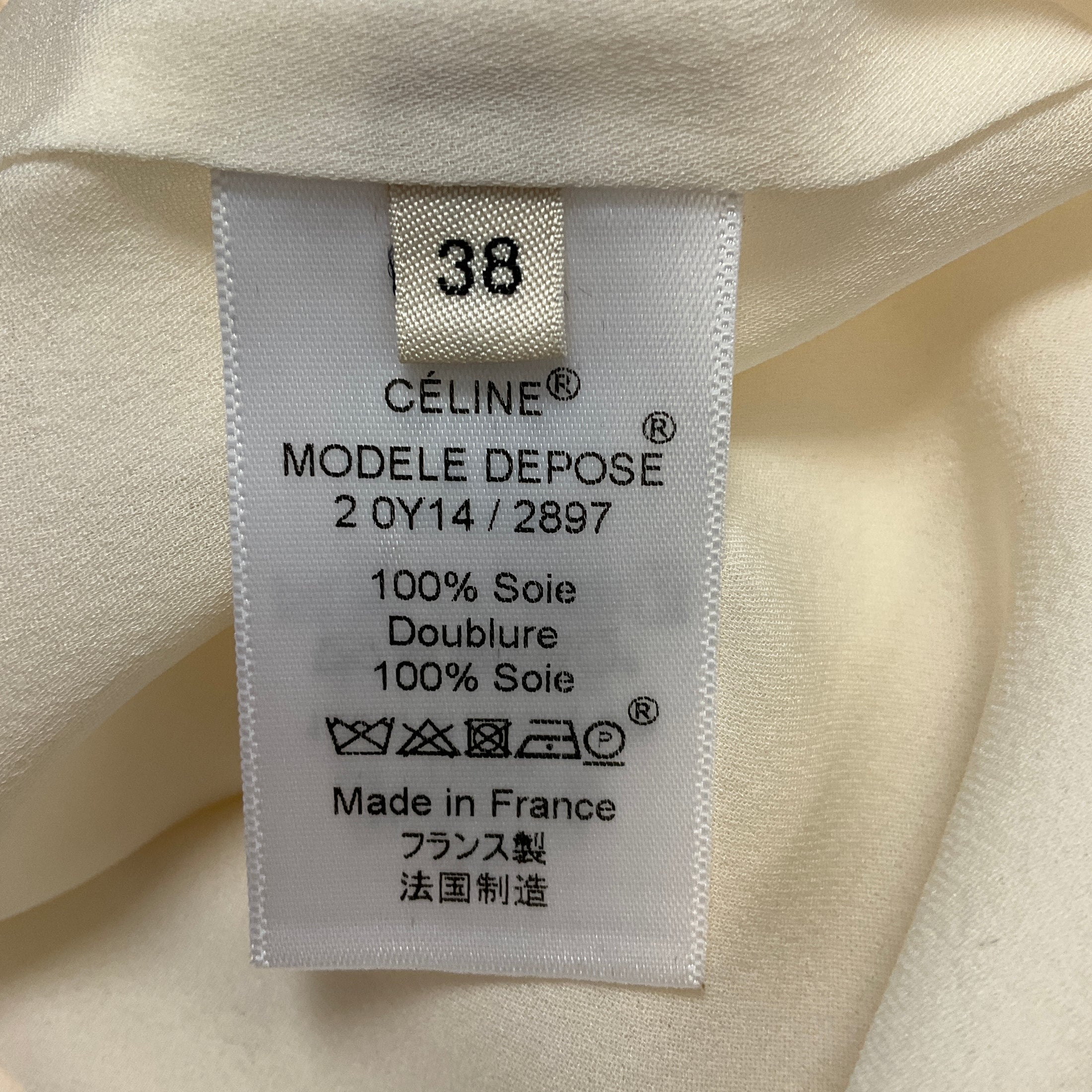 Celine Ivory Sleeveless Mulberry Silk Top