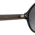 Load image into Gallery viewer, Chloe Black Round Plastic Sunglasses
