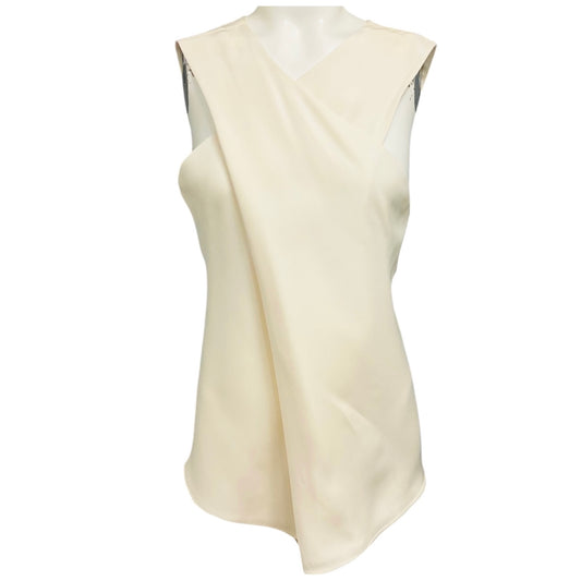 Celine Ivory Sleeveless Mulberry Silk Top