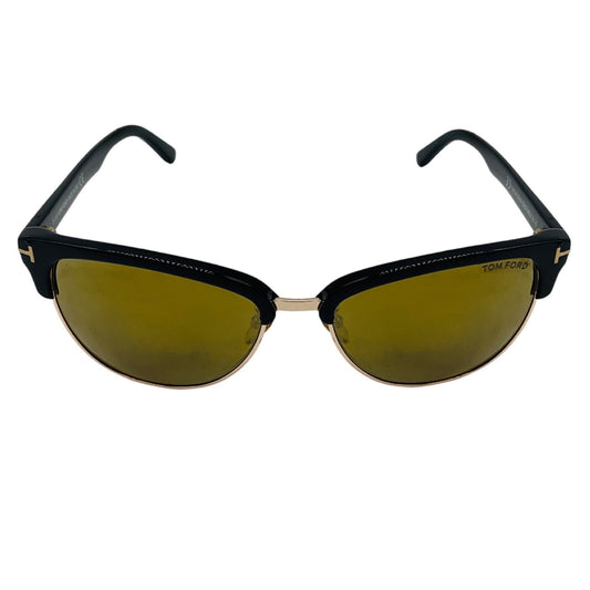 Tom Ford Black / Gold Mirrored Fany Sunglasses