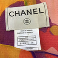Load image into Gallery viewer, Chanel Orange Multi Vintage 2000 Silk Trimmed CC Logo Button Open Front Silk Lined Wool Jacket
