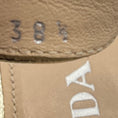 Load image into Gallery viewer, Prada Gold Metallic Leather Cross Strap Sandals
