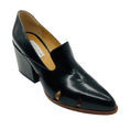 Load image into Gallery viewer, Gabriela Hearst Black Leather Pointed Toe Block Heel Loafer Pumps / Shoes
