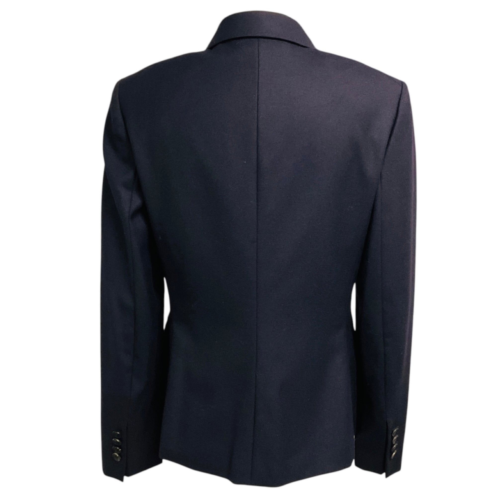 Brioni Navy Blue Silk Lined Two Button Wool Blazer Jacket