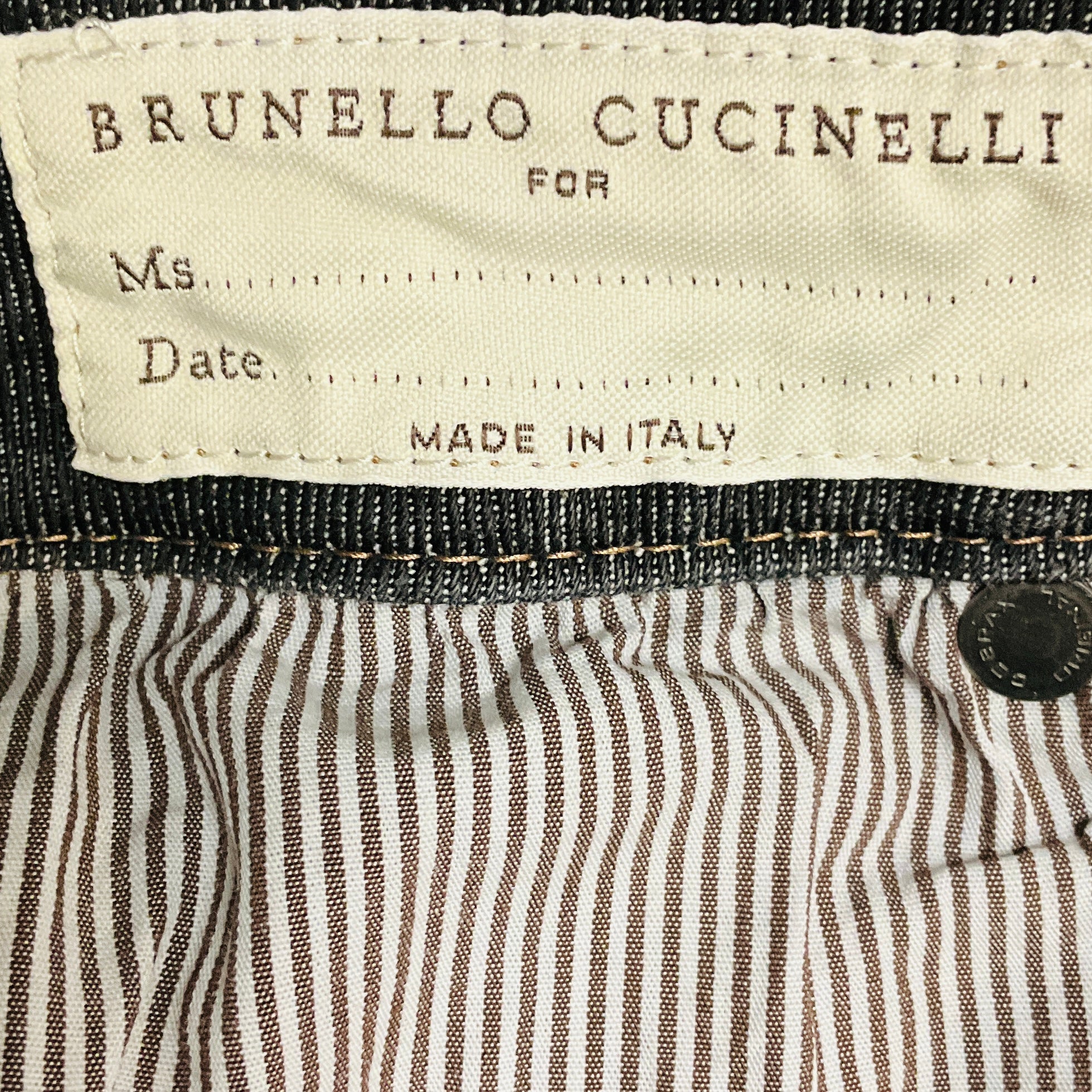 Brunello Cucinelli Dark Grey Extra Skinny Fit High Waist Jeans