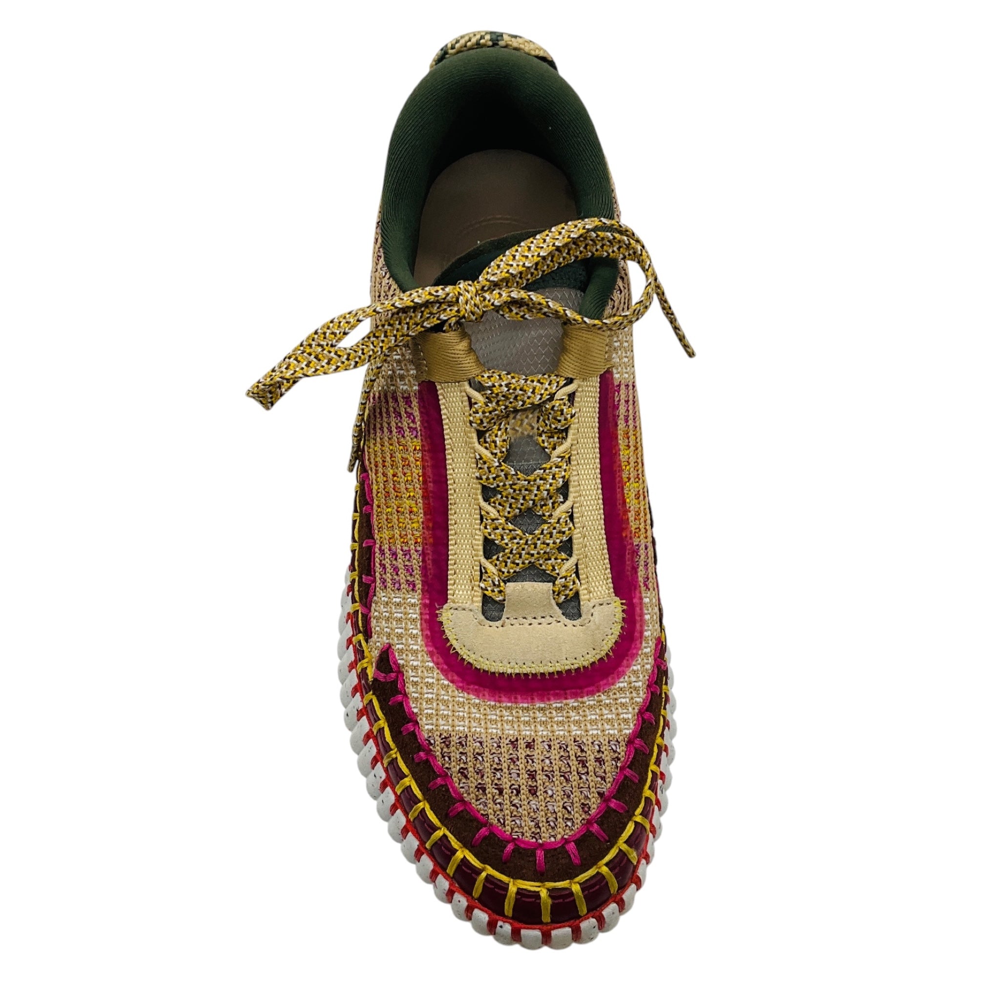 Chloe Pink / Tan Multi Knit Low Top Sneakers