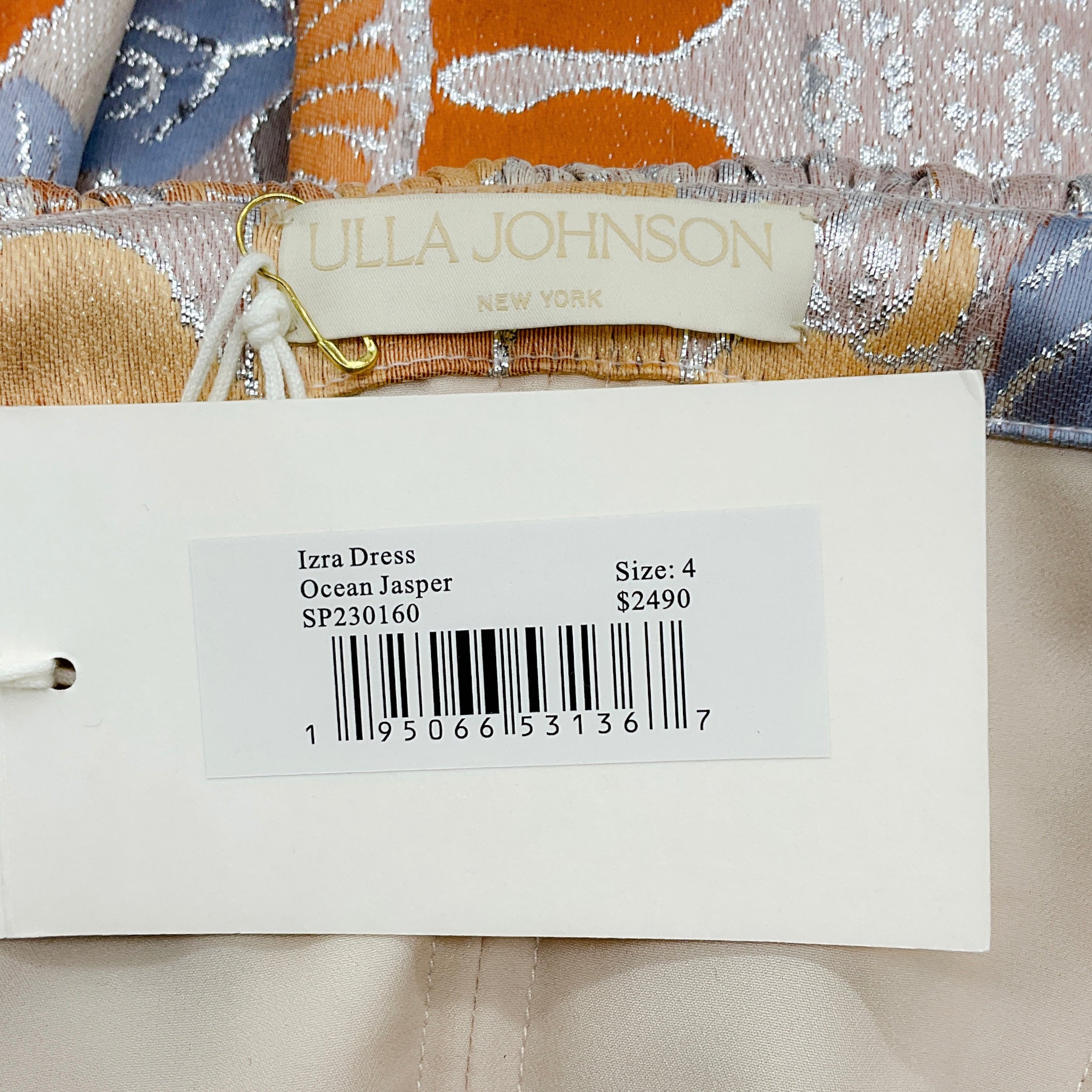 Ulla Johnson Ocean Jasper Brocade Izra Off Shoulder Maxi Dress