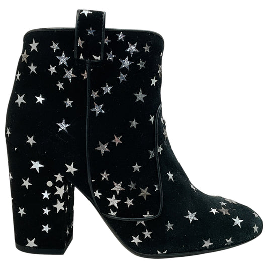Laurence Dacade Black Suede Ankle Boots with Stars