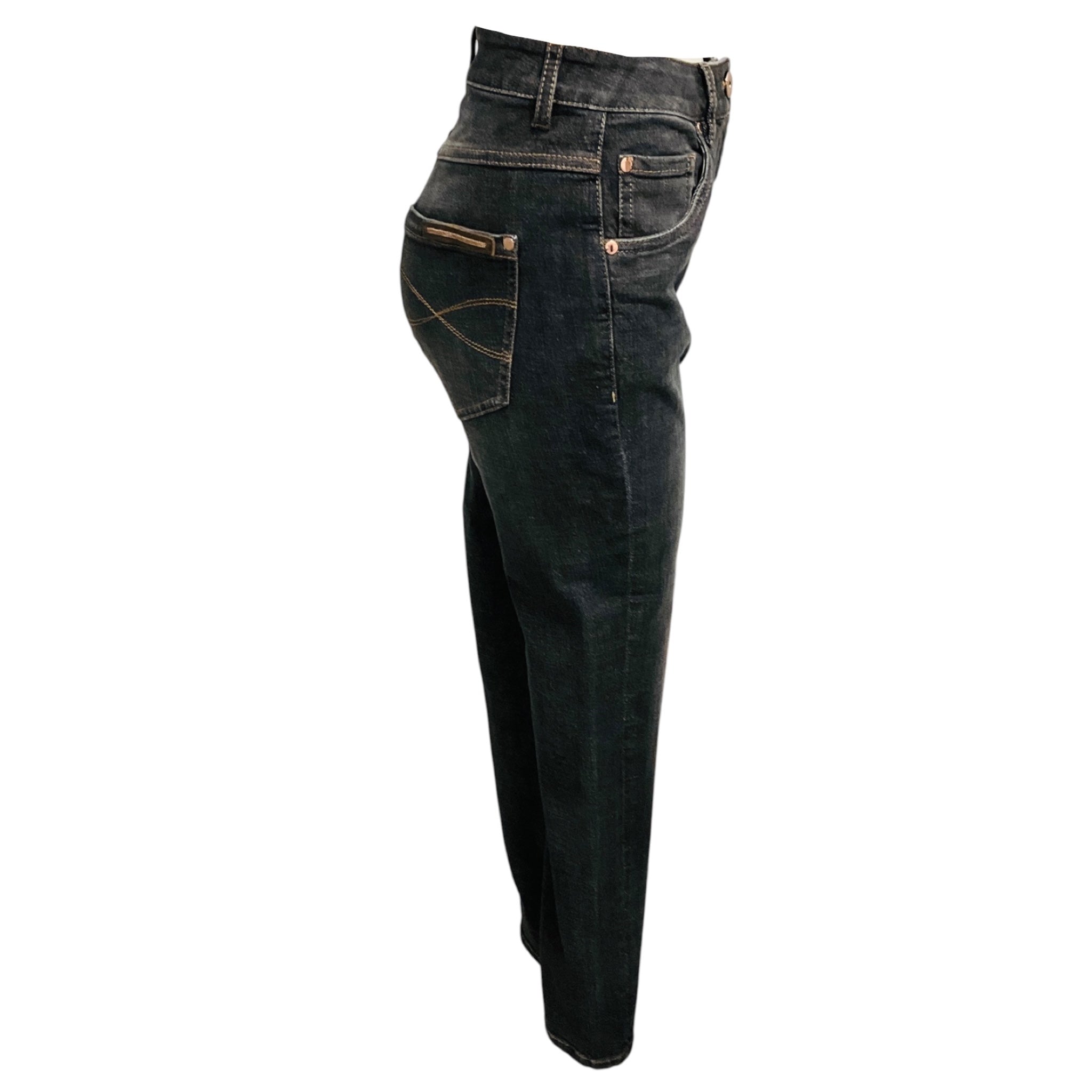 Brunello Cucinelli Dark Grey Extra Skinny Fit High Waist Jeans