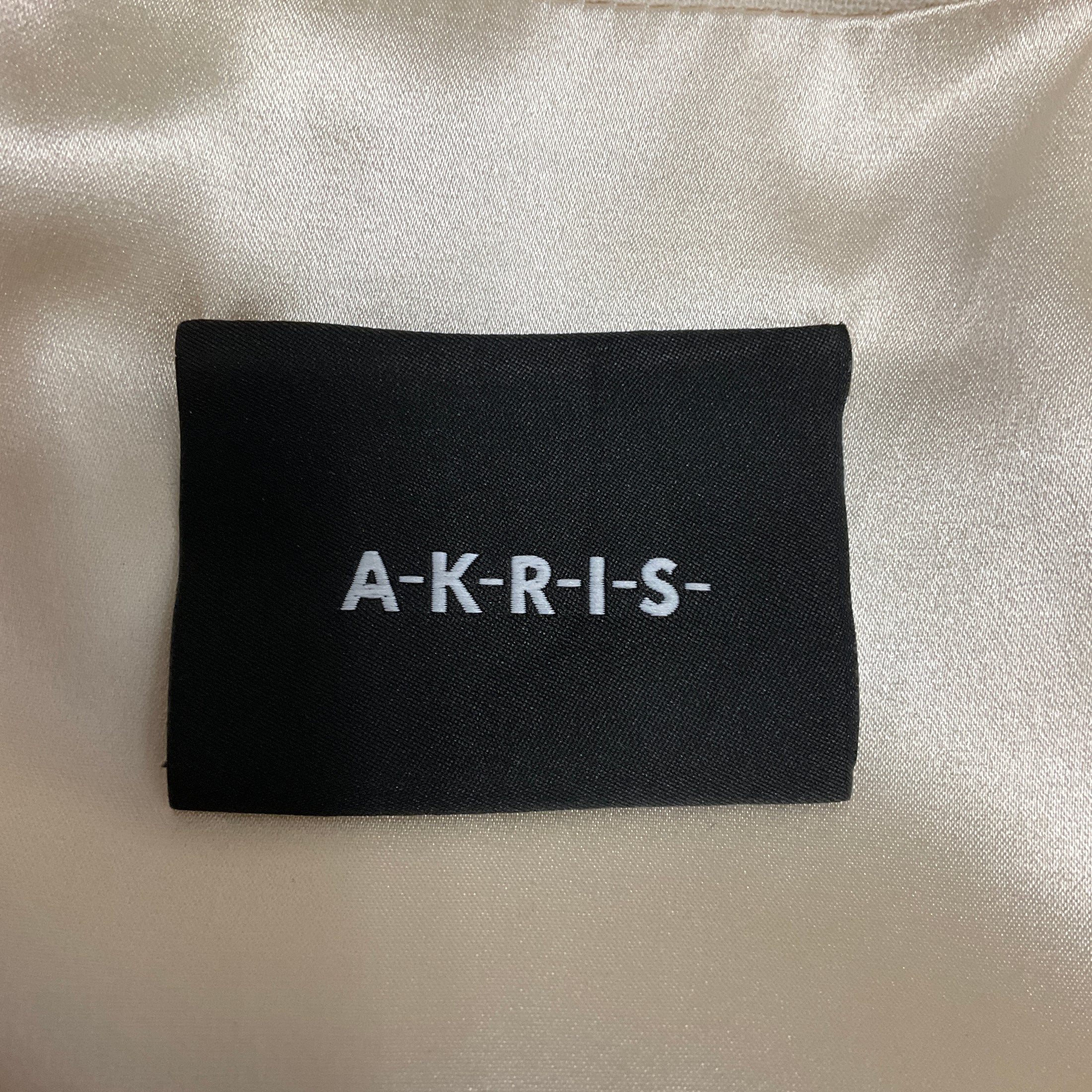 Akris Ivory Long Sleeved Zip Front Wool Crepe Midi Dress with Genuine Leather Belt