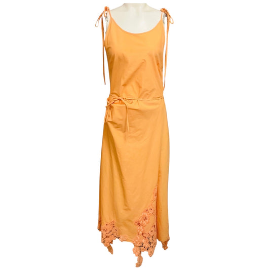 Acne Studios Pastel Orange Lace Wrap Dress